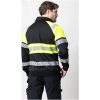 Sweatshirt 5225 Hel-Zip Varsel Svart Gul Jobman – miniatyr 7