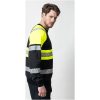 Sweatshirt 5225 Hel-Zip Varsel Svart Gul Jobman – miniatyr 8