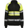 Sweatshirt 5225 Hel-Zip Varsel Svart Gul Jobman – miniatyr 1