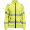 Sweatshirt 5325 Hel-Zip Varselgul Varsel gul Jobman – miniatyr 1