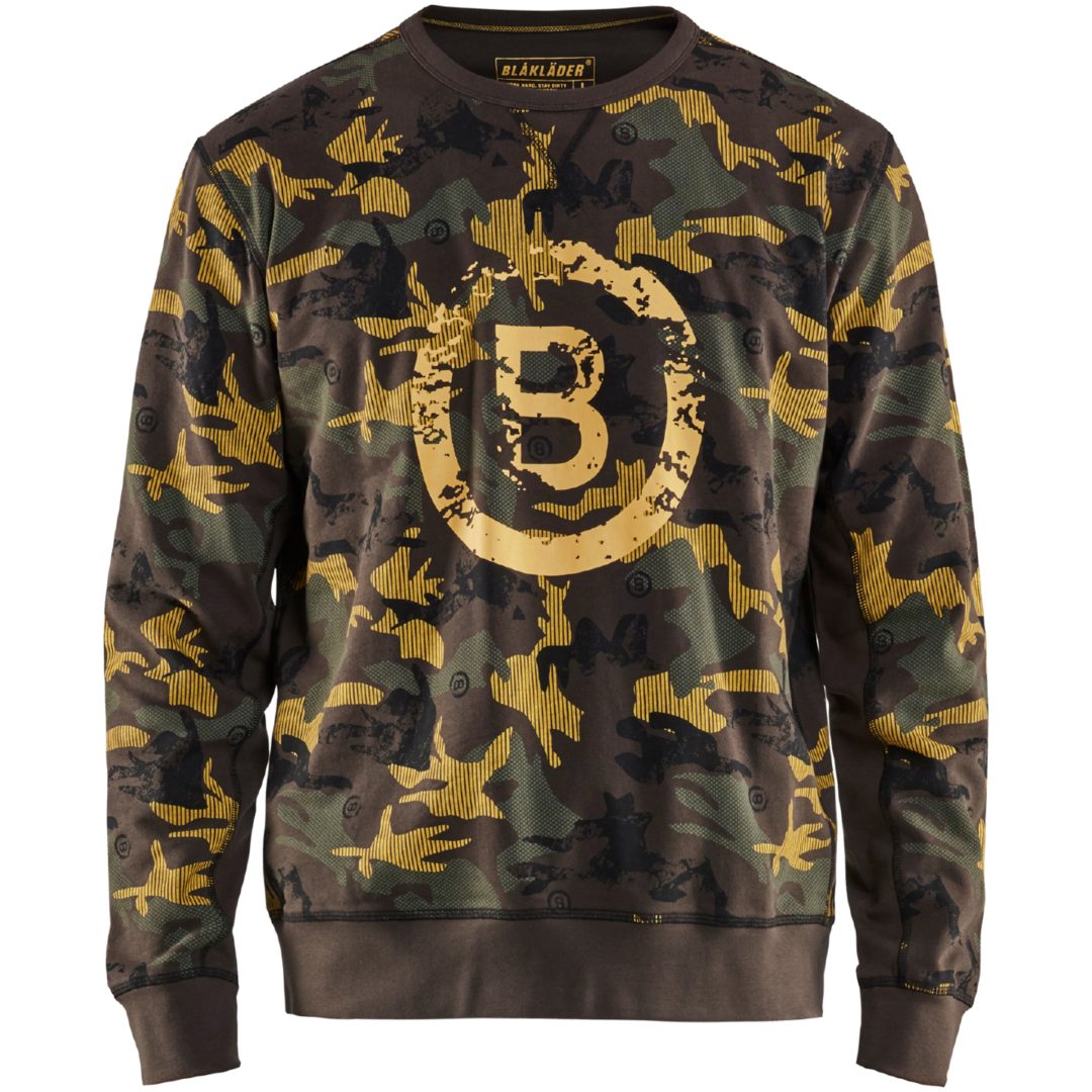 Sweatshirt 94081158 Grön / Svart BLÅKLÄDER SWEATSHIRT 94081158 OLIVGR S