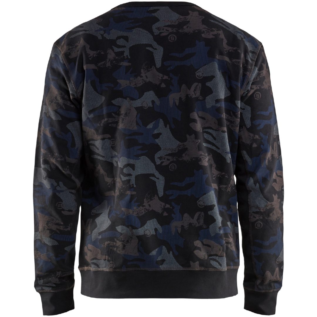 Sweatshirt 94081158 Svart / Grå BLÅKLÄDER SWEATSHIRT 94081158 SVART M – bild 2