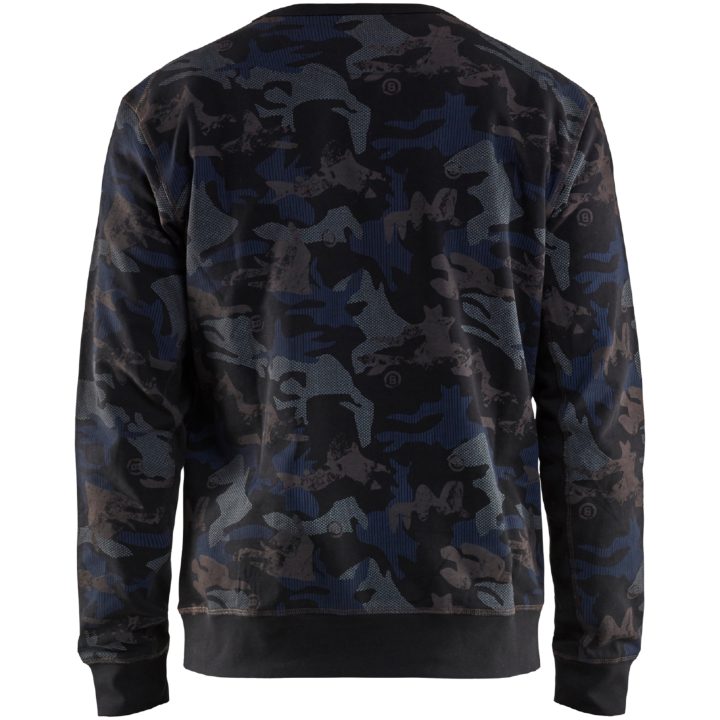 Sweatshirt 94081158 Svart / Grå BLÅKLÄDER SWEATSHIRT 94081158 SVART M – bild 2