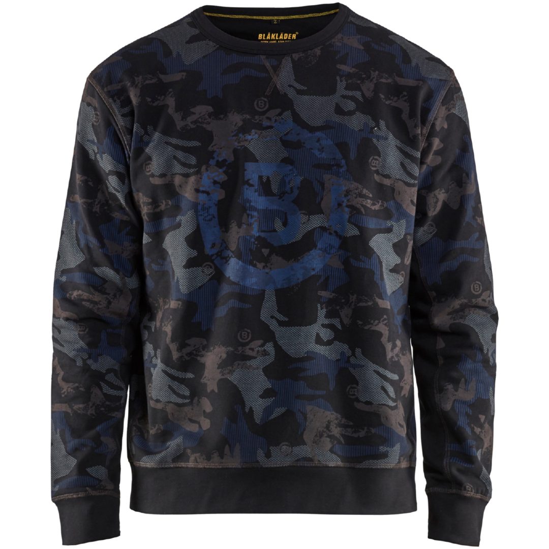 Sweatshirt 94081158 Svart / Grå BLÅKLÄDER SWEATSHIRT 94081158 SVART M
