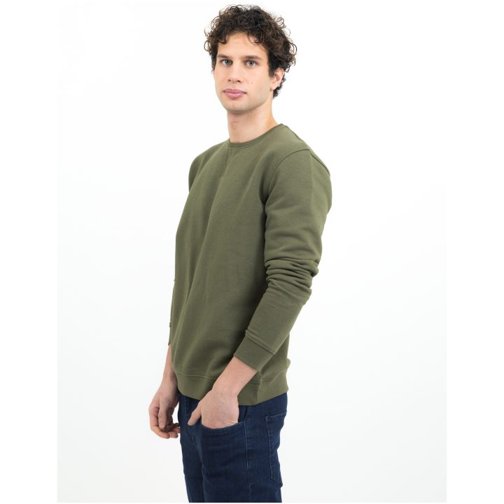 Sweatshirt Alder Heights Mossgrön James Harvest – bild 2