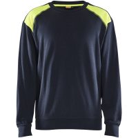 Sweatshirt Blå/hivisgul 35801158 Blåkläder