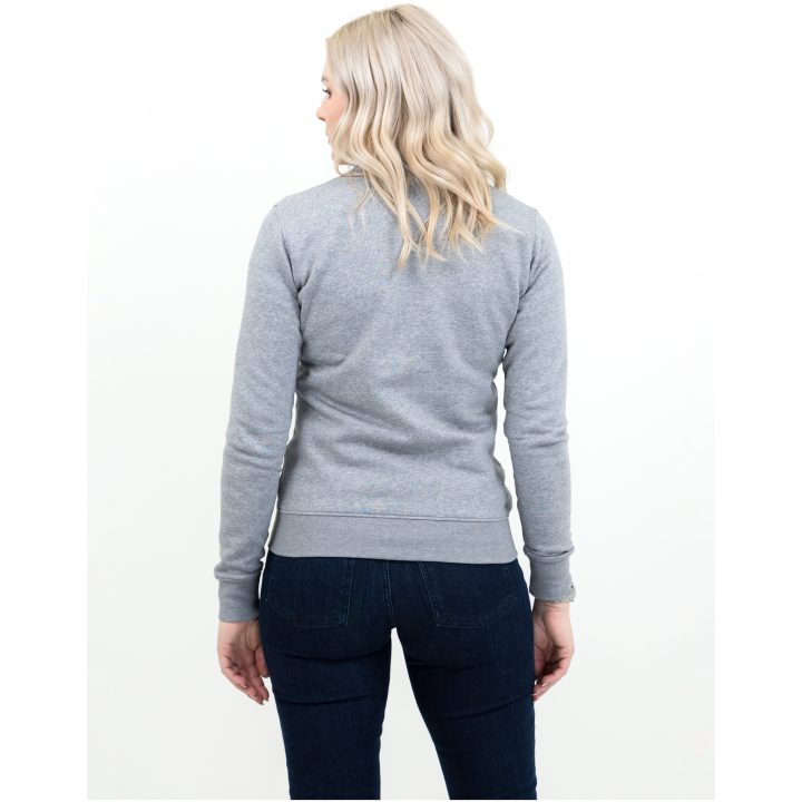 Sweatshirt Dam Melville Heights Gråmelerad James Harvest – bild 3
