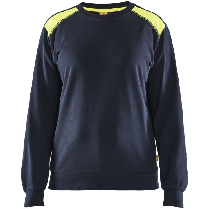 Sweatshirt Gul/marin 34081158 Blåkläder XS – bild 2