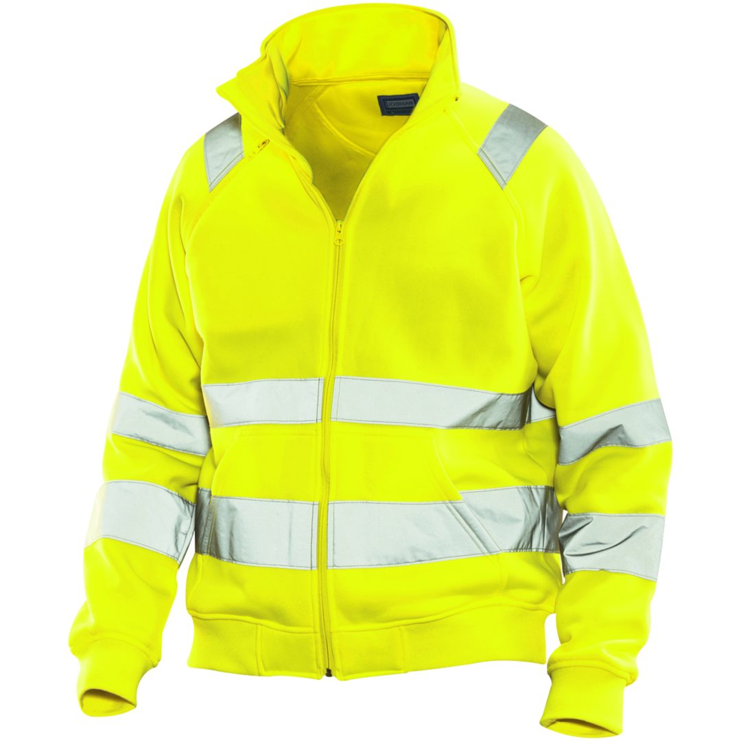 Sweatshirt Jacka Varsel 5172 Functional Gul Jobman XXXL