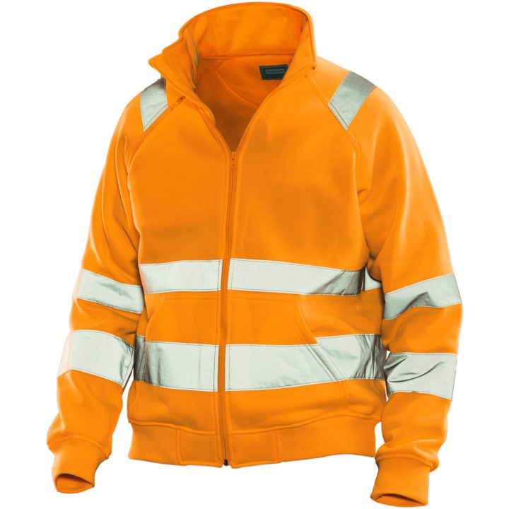 Sweatshirt Jacka Varsel 5172 Functional Orange Jobman Large – bild 2