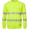 Sweatshirt Rundhals Fluorescerande Gul Top Swede XS – miniatyr 1