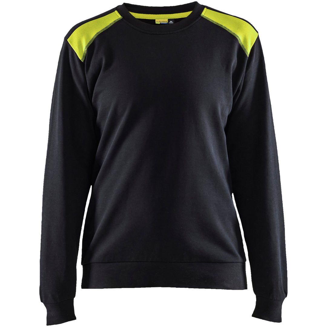 Sweatshirt Svart/hivisgul 34081158 Blåkläder XS