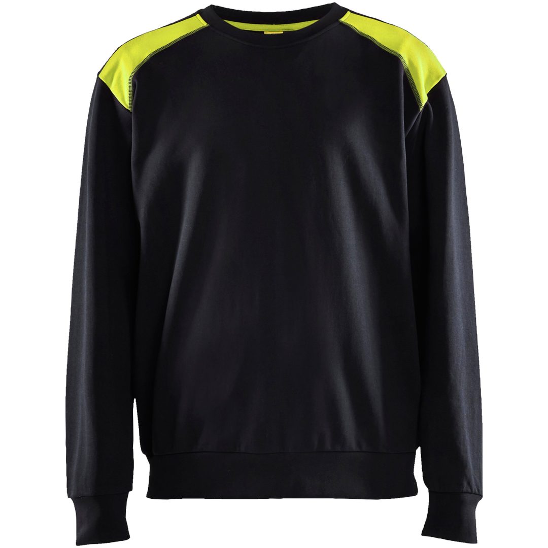 Sweatshirt Svart/hivisgul 35801158 Blåkläder XS