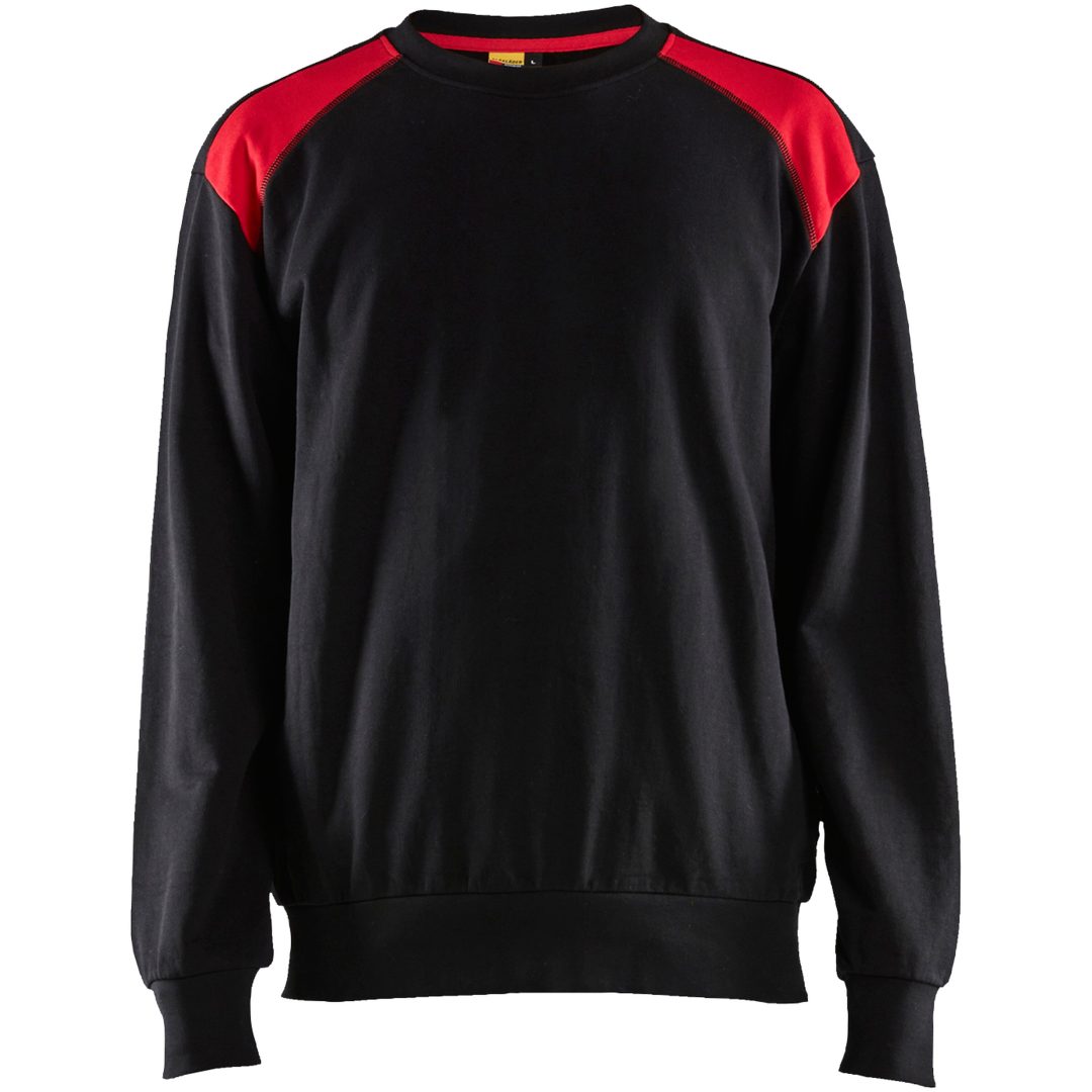 Sweatshirt Svart/hivisröd 35801158 Blåkläder XS