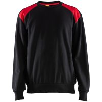 Sweatshirt Svart/hivisröd 35801158 Blåkläder