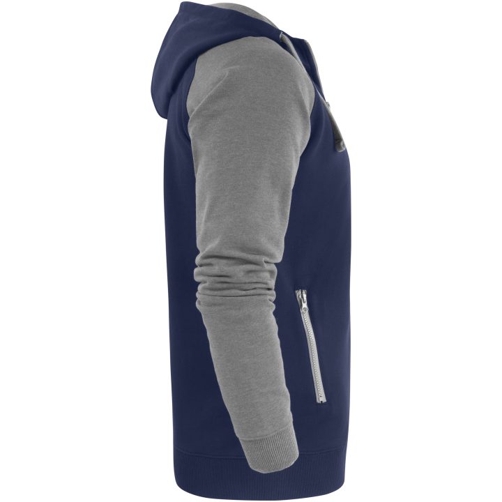 Sweatshirtjacka Chris Marinblå Gråmelerad Mac One XS – bild 3