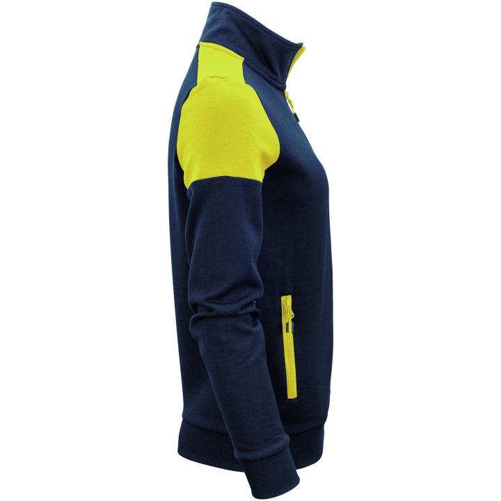 Sweatshirtjacka Dam Prime Marinblå/neongul Printer PRIME XS – bild 4