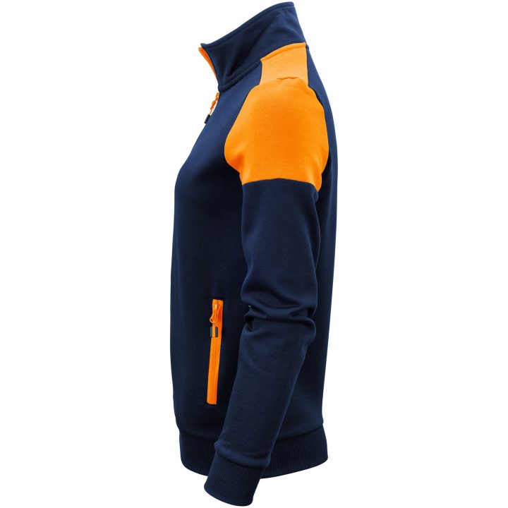 Sweatshirtjacka Dam Prime Marinblå/neonorange Printer PRIME XS – bild 2