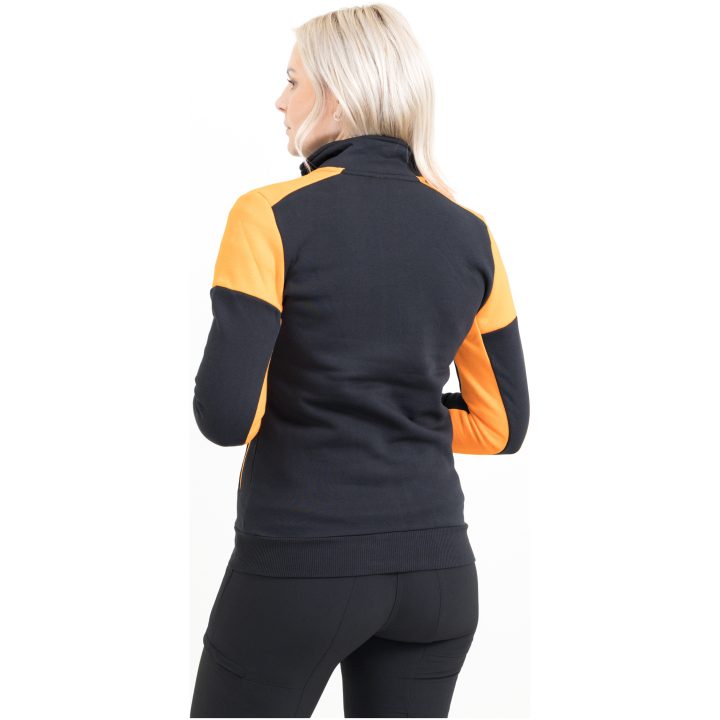 Sweatshirtjacka Dam Prime Svart/orange Printer PRIME XS – bild 3