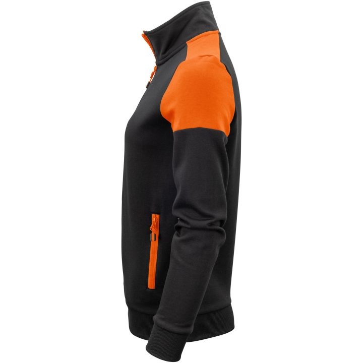 Sweatshirtjacka Dam Prime Svart/orange Printer PRIME XS – bild 6