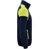 Sweatshirtjacka Marinblå/neongul Printer PRIME s – miniatyr 3