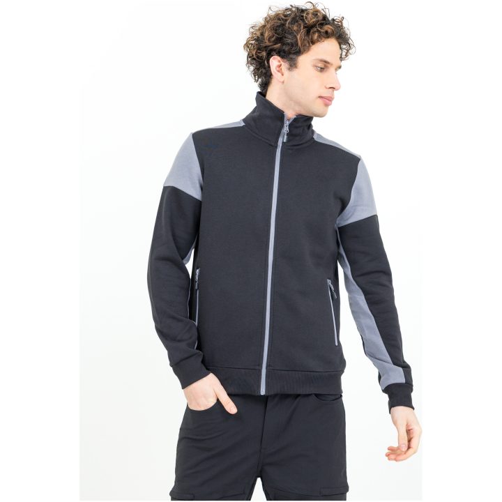 Sweatshirtjacka Svart/antracit Printer PRIME s – bild 2