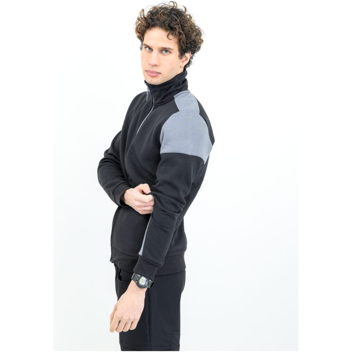 Sweatshirtjacka Svart/antracit Printer PRIME s – bild 3