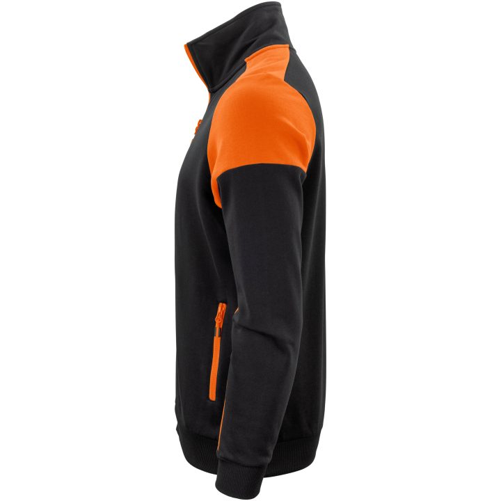Sweatshirtjacka Svart/orange Printer PRIME s – bild 3