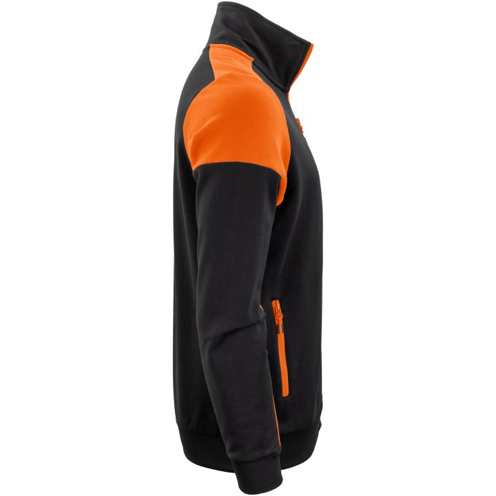Sweatshirtjacka Svart/orange Printer PRIME s – bild 4