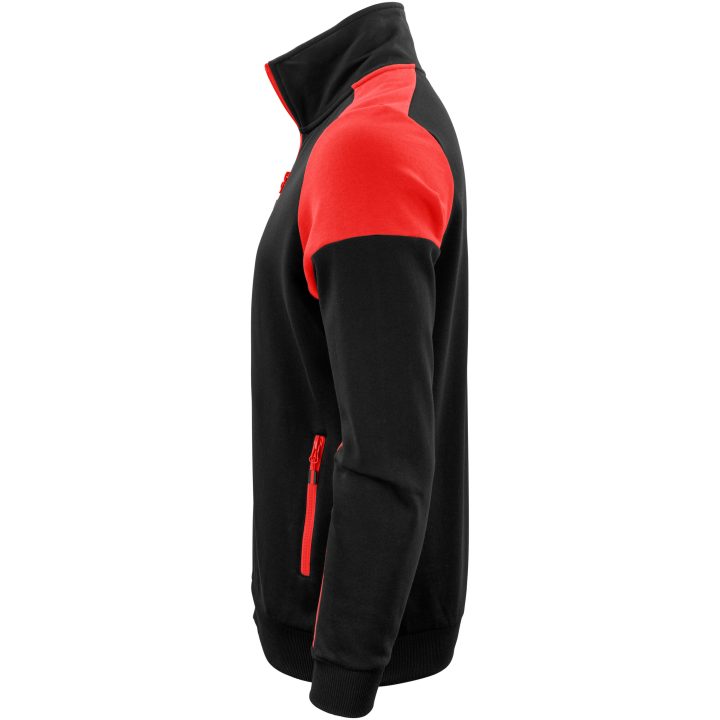 Sweatshirtjacka Svart/röd Printer PRIME s – bild 3