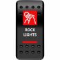Strömbrytare Rock Light Svart/röd/vit MOOSE UTILITY DIVISION