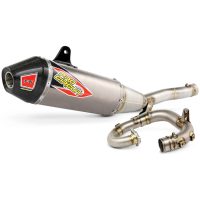 T-6 Euro Full Exhaust System Stainless Steel/Titanium Muffler/Carbon End Cap Kawasaki KX250 PRO CIRCUIT