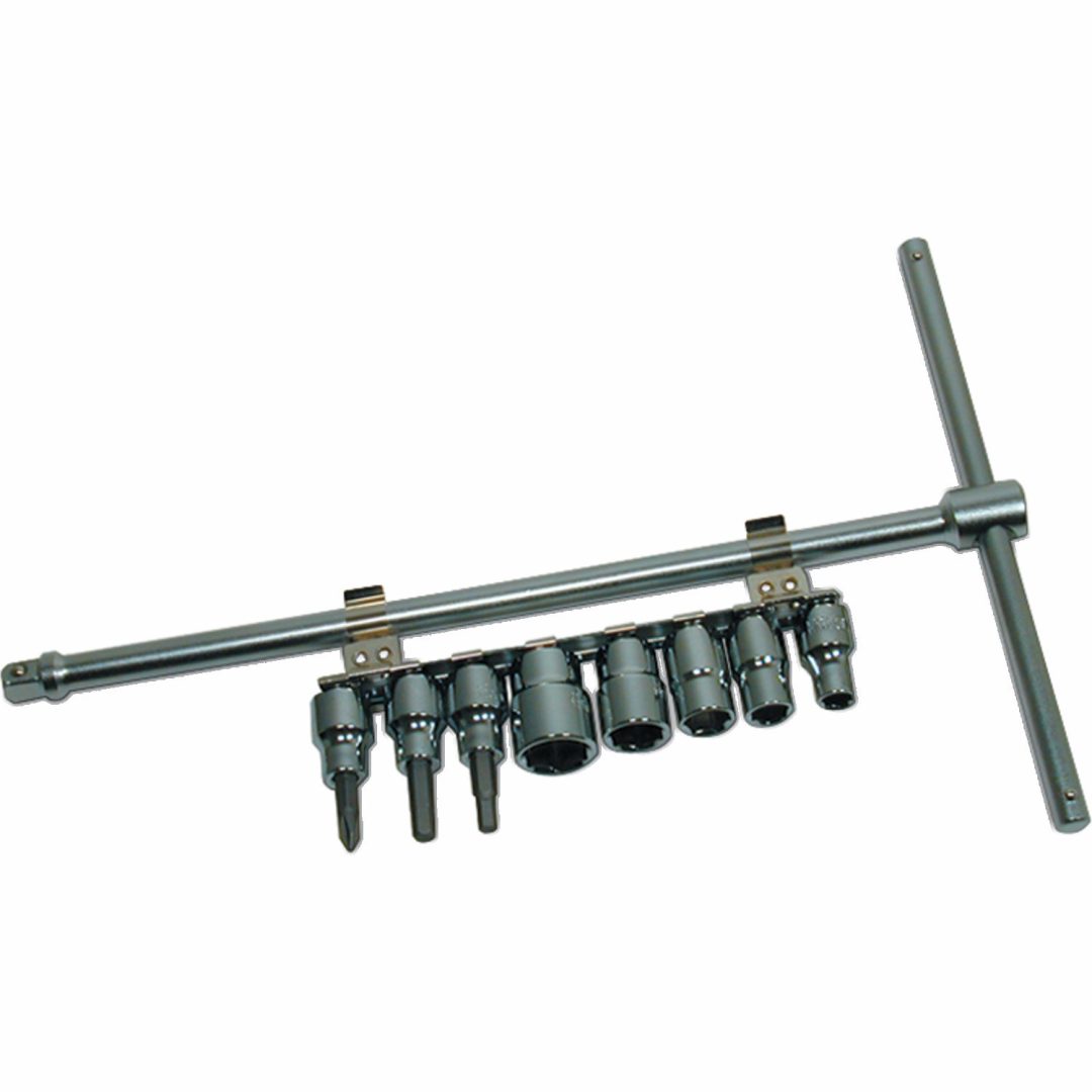 T-Nyckel inkl. hylsor CRUZTOOLS T-Nyckelkit