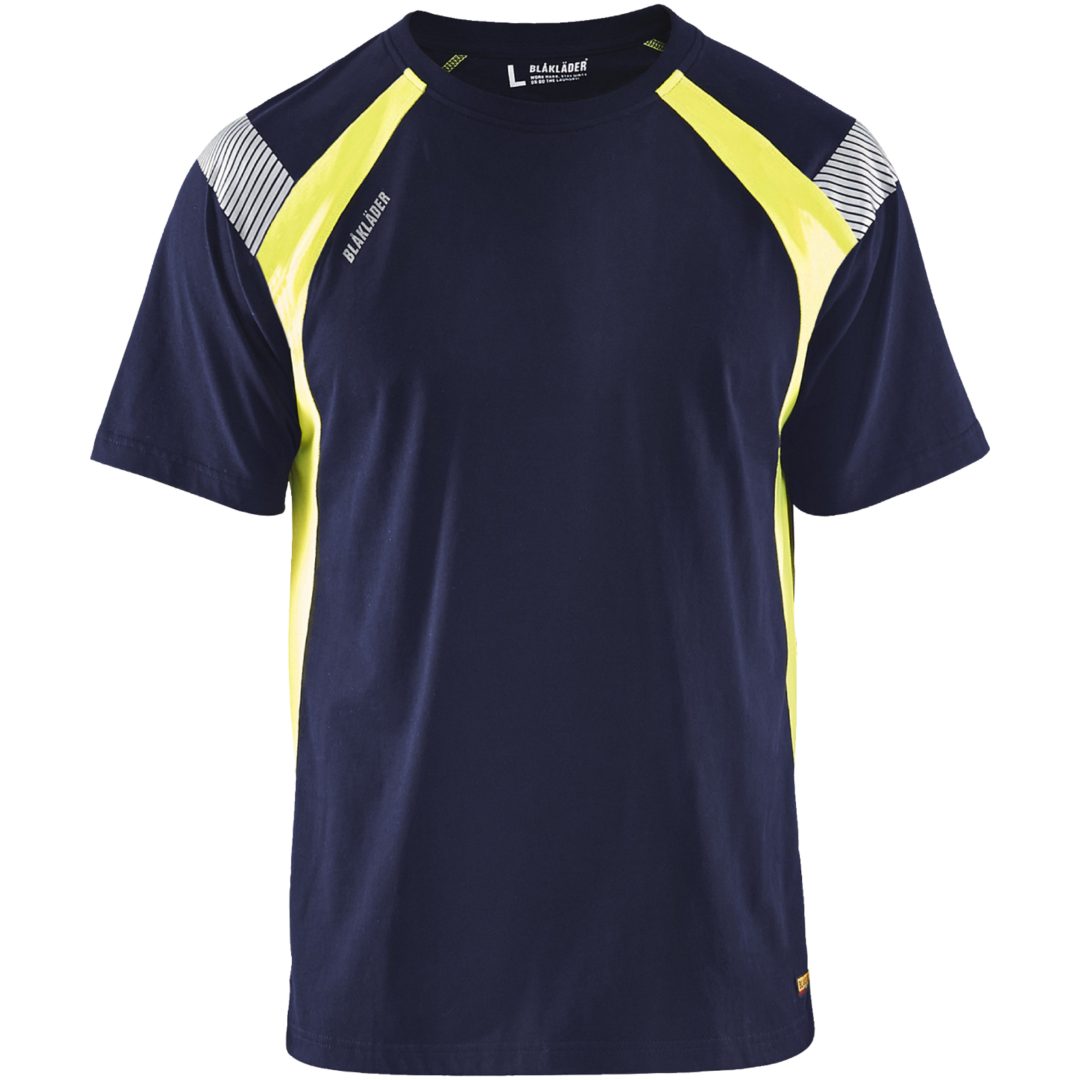 T-shirt 33321030 Marin / Gul BLÅKLÄDER T-SHIRT 33321030 MARIN/GUL XS