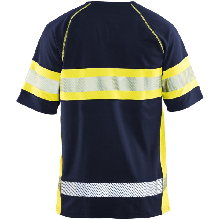 T-shirt 33371051 Marin / Hivisgul BLÅKLÄDER T-SHIRT 33371051 MARIN/GUL XS – bild 2