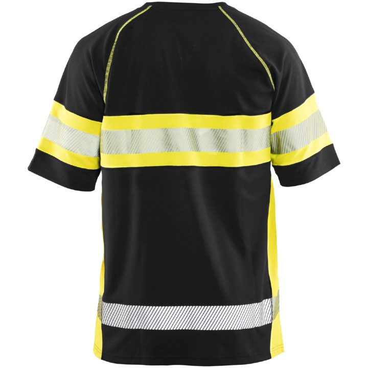 T-shirt 33371051 Svart / Hivisgul BLÅKLÄDER T-SHIRT 33371051 SVART/GUL XS – bild 2