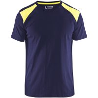 T-shirt 33791042 Marin / Gul BLÅKLÄDER