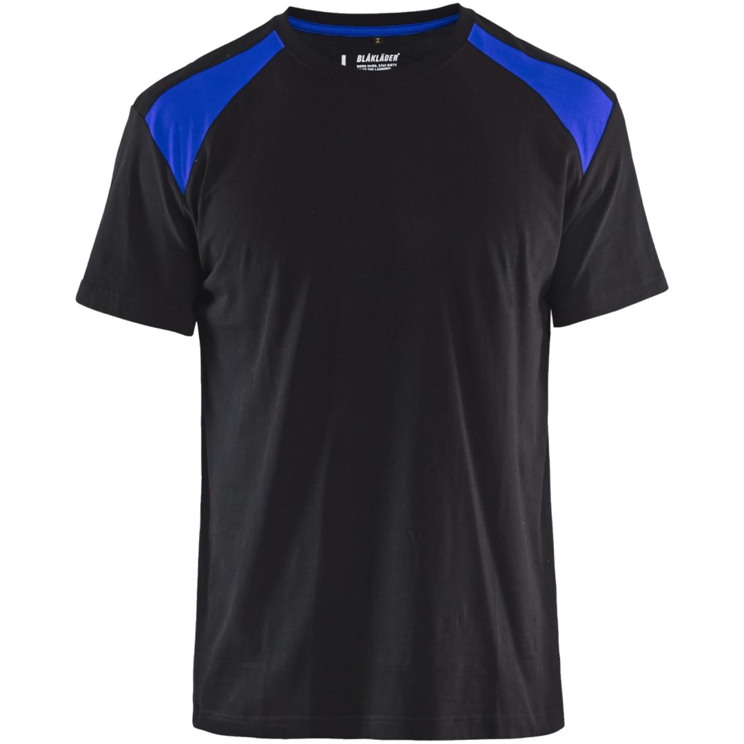 T-shirt 33791042 Svart / Blå BLÅKLÄDER T-SHIRT 33791042 SVART/BLÅ XS