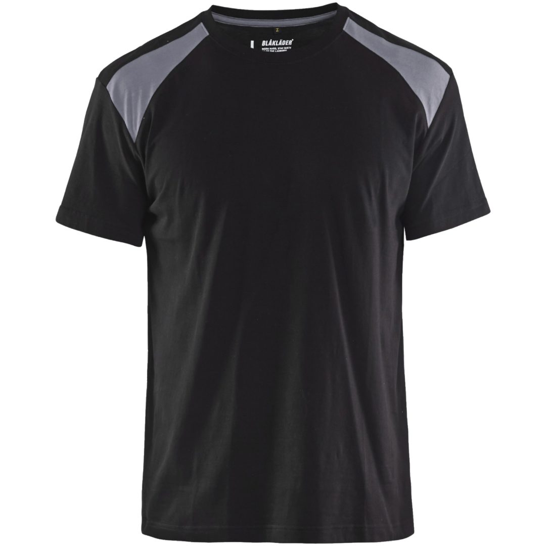 T-shirt 33791042 Svart / Grå BLÅKLÄDER T-SHIRT 33791042 SVART/GRÅ XS