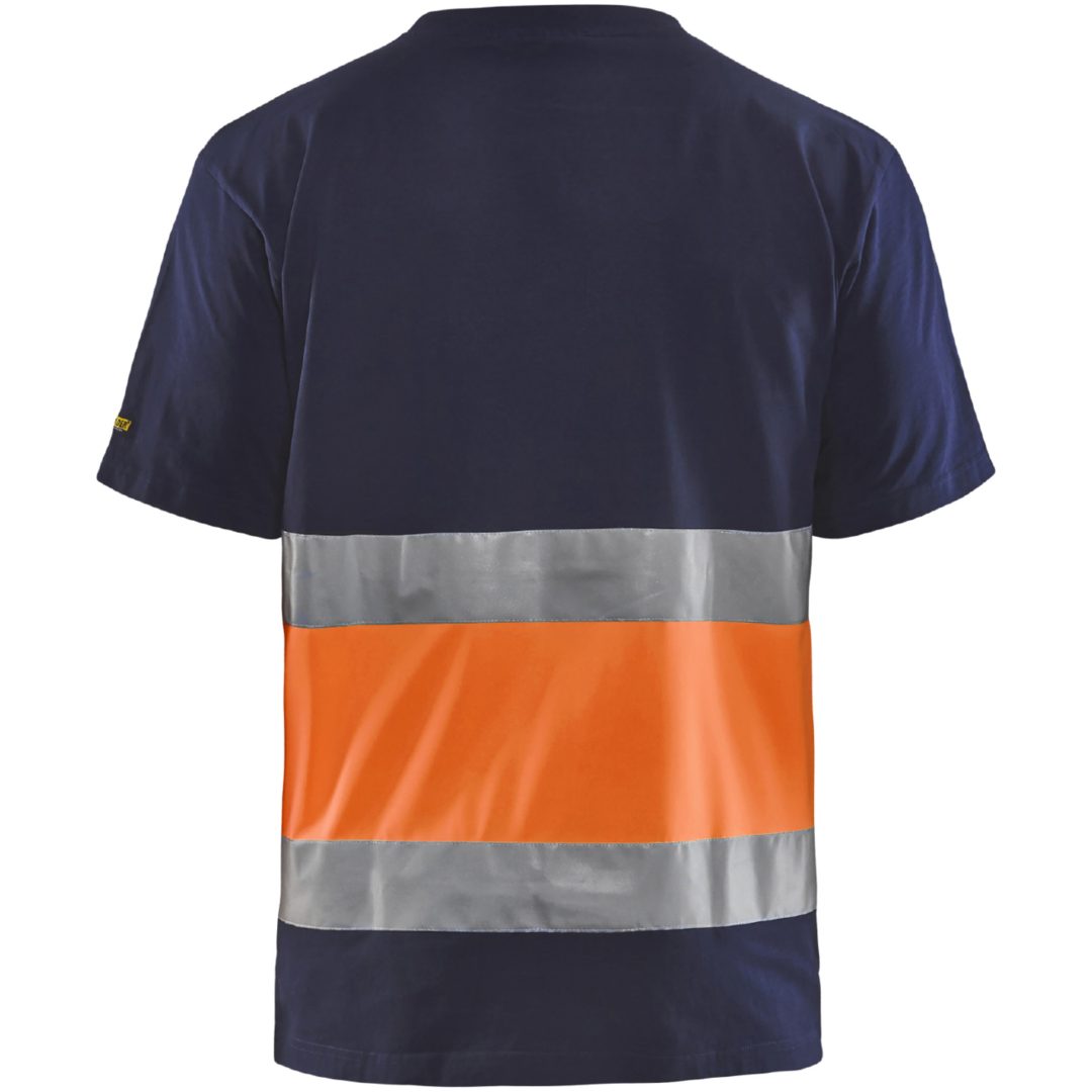 T-shirt 33871030 Marin / Hivisorange BLÅKLÄDER T-SHIRT 33871030 MARIN/ORA XS – bild 2