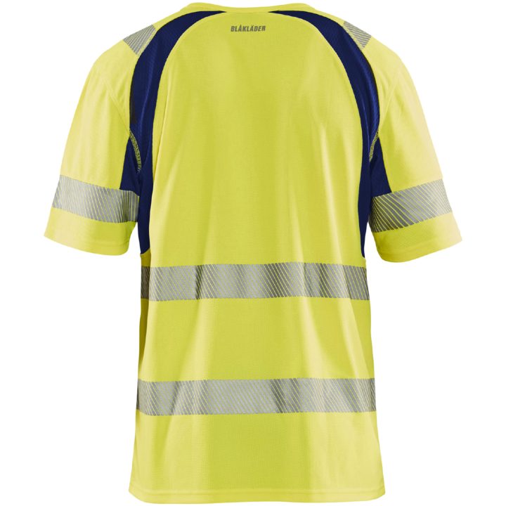 T-Shirt 33971013 Hivisgul / Marin BLÅKLÄDER T-SHIRT 33971013 GUL/MARIN XS – bild 2