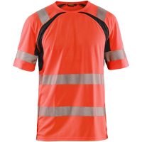 T-Shirt 33971013 Hivisröd / Svart BLÅKLÄDER