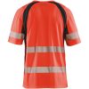 T-Shirt 33971013 Hivisröd / Svart BLÅKLÄDER T-SHIRT 33971013 RÖD/SVART XS – miniatyr 2