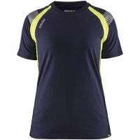 T-shirt 34021030 Marin / Hivisgul BLÅKLÄDER