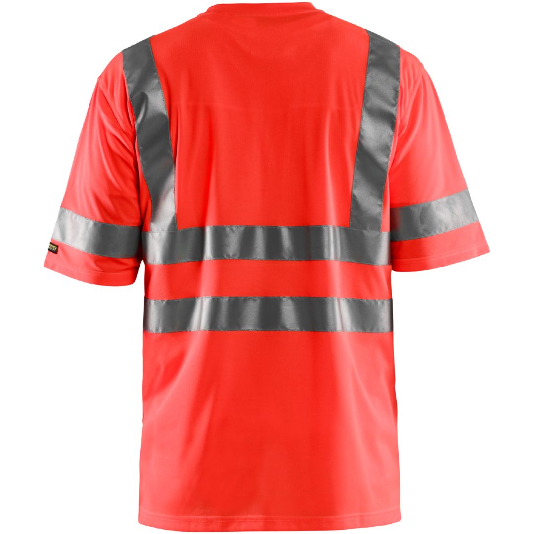T-shirt 34131009 Hivisröd BLÅKLÄDER T-SHIRT 34131009 RÖD XS – bild 2