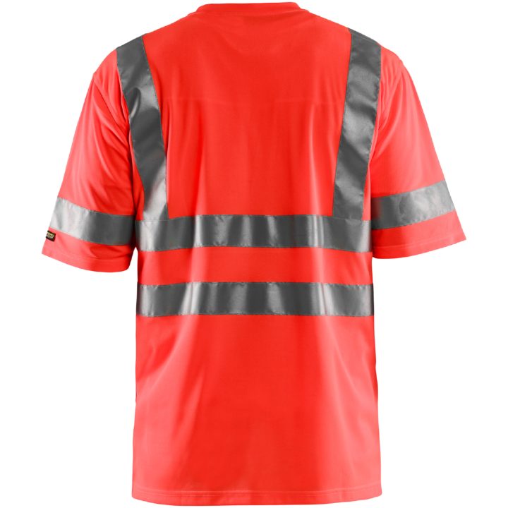 T-shirt 34131009 Hivisröd BLÅKLÄDER T-SHIRT 34131009 RÖD XS – bild 2
