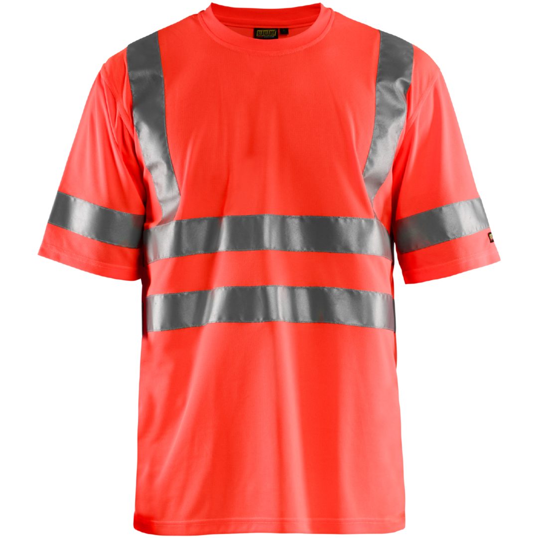 T-shirt 34131009 Hivisröd BLÅKLÄDER T-SHIRT 34131009 RÖD XS