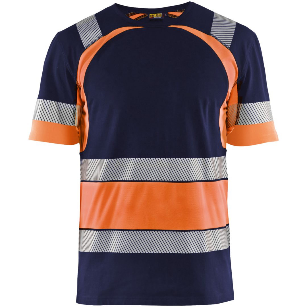 T-shirt 34211030 Marin / Hivisorange BLÅKLÄDER T-SHIRT 34211030 MARIN/ORA XS