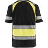 T-shirt 34211030 Svart / Hivisgul BLÅKLÄDER T-SHIRT 34211030 SVART/GUL XS – miniatyr 2