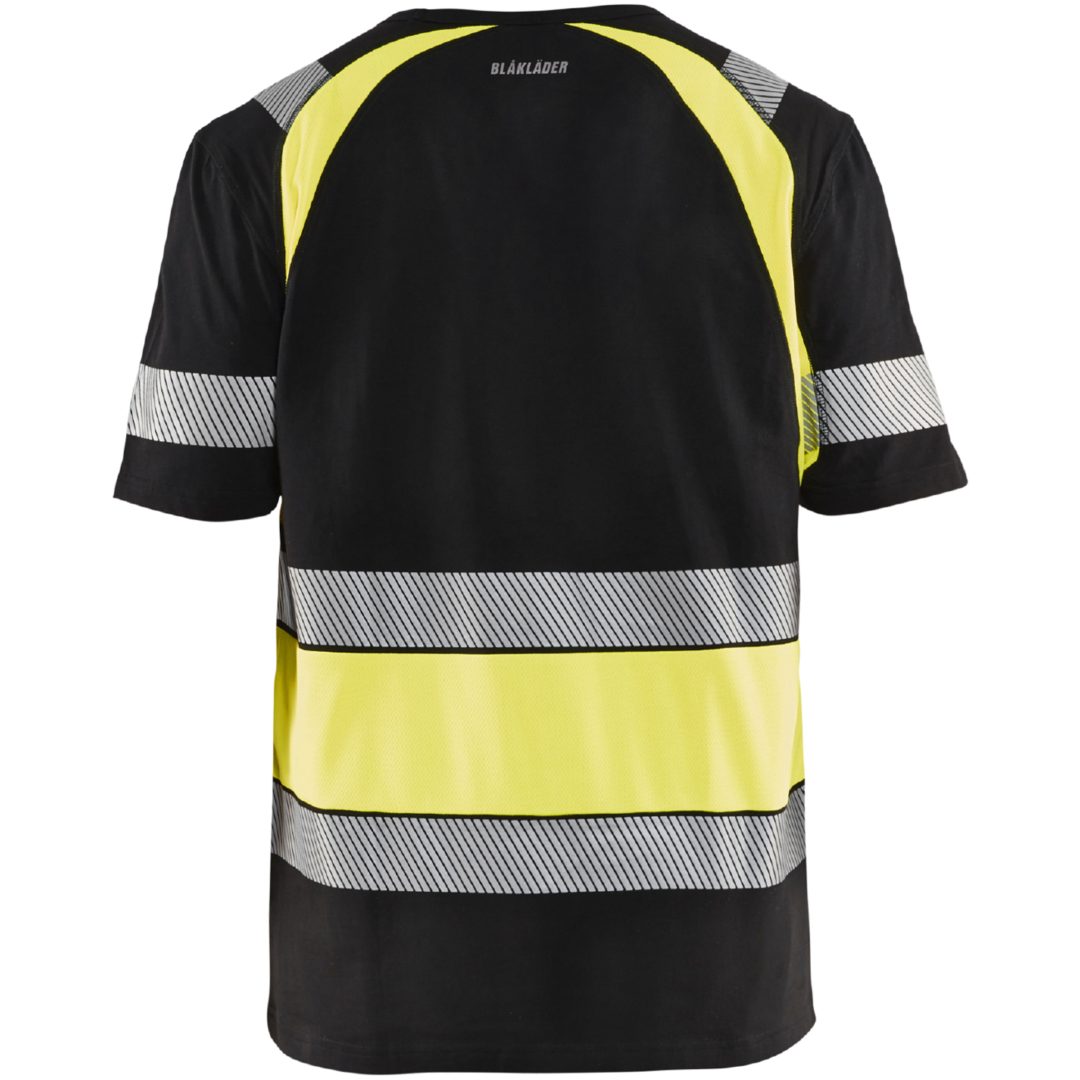 T-shirt 34211030 Svart / Hivisgul BLÅKLÄDER T-SHIRT 34211030 SVART/GUL XS – bild 2